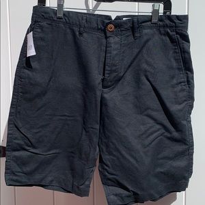 NWT Men’s Gap linen/cotton shorts black size 30